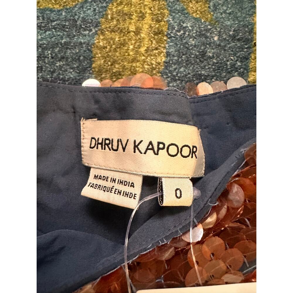 NWT Anthropologie Dhruv Kapoor Leonita Sequin Asymmetrical Skirt Size 0 - Picture 10 of 11